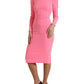 Dolce & Gabbana Elegant Rose Pink Bodycon Dress