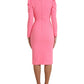 Dolce & Gabbana Elegant Rose Pink Bodycon Dress