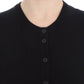 Dolce & Gabbana Black Wool Button Cardigan Sweater Top