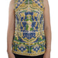 Dolce & Gabbana Multicolor Majolica Embroidered Sweater