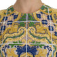 Dolce & Gabbana Multicolor Majolica Embroidered Sweater