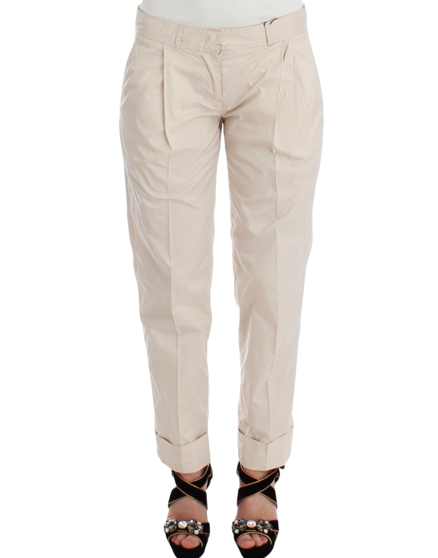 Ermanno Scervino Beige Chinos Casual Dress Pants Khakis