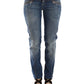 Ermanno Scervino Blue Slim Jeans Denim Pants Straight Stretch