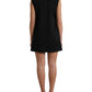 Dolce & Gabbana Elegant Black Sleeveless Shift Mini Dress