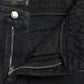 Dolce & Gabbana Black Cotton High Waist Tattered Denim Jeans