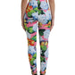 Dolce & Gabbana Multicolor Floral High Waist Leggings Pants