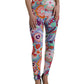 Dolce & Gabbana Multicolor Floral High Waist Leggings Pants