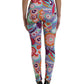 Dolce & Gabbana Multicolor Floral High Waist Leggings Pants