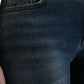 Dolce & Gabbana Dark Blue Washed Skinny Mid Waist Denim Jeans