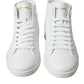 Dolce & Gabbana White Saint Tropez High Top Men Sneakers Shoes