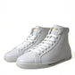 Dolce & Gabbana White Saint Tropez High Top Men Sneakers Shoes