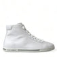 Dolce & Gabbana White Saint Tropez High Top Men Sneakers Shoes