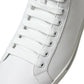 Dolce & Gabbana White Saint Tropez High Top Men Sneakers Shoes