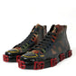 Dolce & Gabbana Multicolor Camouflage High Top Men Sneakers Shoes