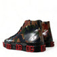 Dolce & Gabbana Multicolor Camouflage High Top Men Sneakers Shoes