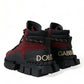 Dolce & Gabbana Burgundy Super King High Top Men Sneakers Shoes