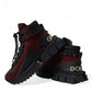 Dolce & Gabbana Burgundy Super King High Top Men Sneakers Shoes