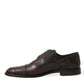 Dolce & Gabbana Brown Exotic Leather Lace Up Oxford Dress Shoes