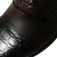 Dolce & Gabbana Brown Exotic Leather Formal Men Dress Shoes