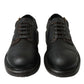 Dolce & Gabbana Brown Leather Lace Up Derby Men Dress Shoes