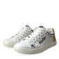 Dolce & Gabbana White Leather LOVE Milano Men Sneakers Shoes