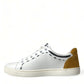 Dolce & Gabbana White Leather LOVE Milano Men Sneakers Shoes