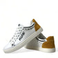 Dolce & Gabbana White Leather LOVE Milano Men Sneakers Shoes