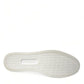 Dolce & Gabbana White Gray Leather LOVE Milano Sneakers Shoes