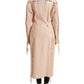 Dolce & Gabbana Beige Cotton Single Breasted Long Coat Jacket