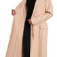 Dolce & Gabbana Beige Cotton Single Breasted Long Coat Jacket