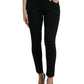 Dolce & Gabbana Black Cotton Mid Waist Skinny Denim Jeans