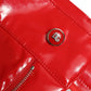 Dolce & Gabbana Shiny Red High Waist Skinny Pants