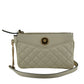 Versace White Lamb Leather Pouch Crossbody Bag