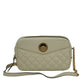 Versace White Lamb Leather Medium Camera Shoulder Bag