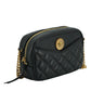 Versace Black Lamb Leather Small Camera Crossbody Bag