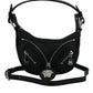 Versace Black Calf Leather Hobo Mini Shoulder Bag