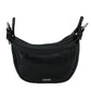 Versace Black Calf Leather Hobo Mini Shoulder Bag