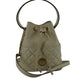 Versace White Lamb Leather Small Bucket Shoulder Bag