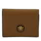 Versace Brown Calf Leather Compact Wallet