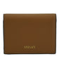 Versace Brown Calf Leather Compact Wallet