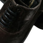 Dolce & Gabbana Brown Velvet Men Lace Up Oxford Dress Shoes