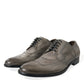 Dolce & Gabbana Brown Leather Lace Up Formal Derby Dress Shoes