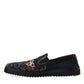 Dolce & Gabbana Multicolor Floral Slippers Men Loafers Shoes