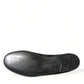 Dolce & Gabbana Black RUNWAY Velour AMALFI Loafers Shoes