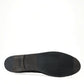 Dolce & Gabbana Black Exotic Leather Espadrilles Slip On Shoes