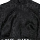 Dolce & Gabbana Elegant Black Cropped Top with Zip Closure