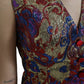 Dolce & Gabbana Multicolor Jacquard Button Vest Top