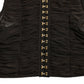 Dolce & Gabbana Brown Embellished Nylon Stretch Cropped Top