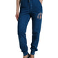 Dolce & Gabbana Blue Logo Cotton Jogger Sweatpants Pants