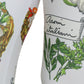 Dolce & Gabbana White Vegetables High Waist Leggings Pants